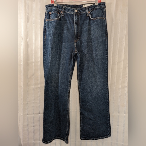 Rag & Bone Jeans "Casey High-Rise Ankle Flare" Dark Wash size 33